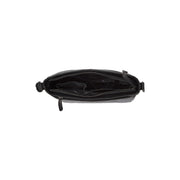 Mumbai Full-Grain Leather Crossbody Bag da Donna - Structured Side Profile Showing Gusset Depth &amp; Expansion Capacity