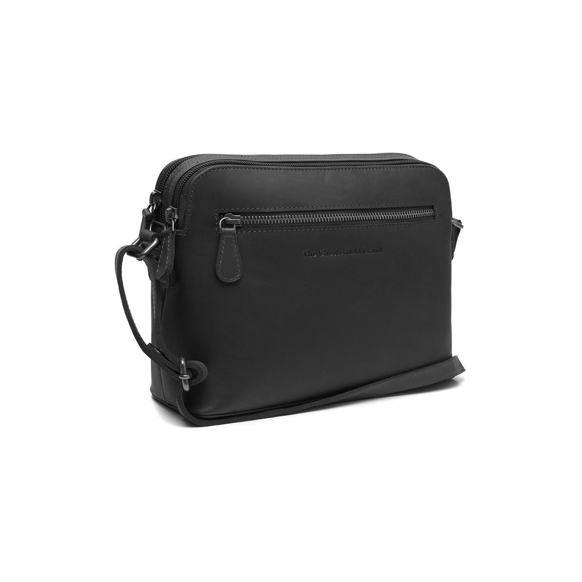 
Nebraska Borsa a tracolla in pelle pieno fiore in classica vera pelle pieno fiore 100% - Full Exterior Vista frontale e silhouette sartoriale | Acquista online