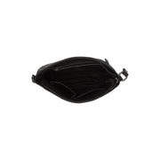 Weimar Full-Grain Leather Crossbody Bag da Donna - Structured Side Profile Showing Gusset Depth &amp; Expansion Capacity