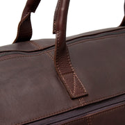 Brown Leather Garment Bag Finlay da Donna, detail view 1