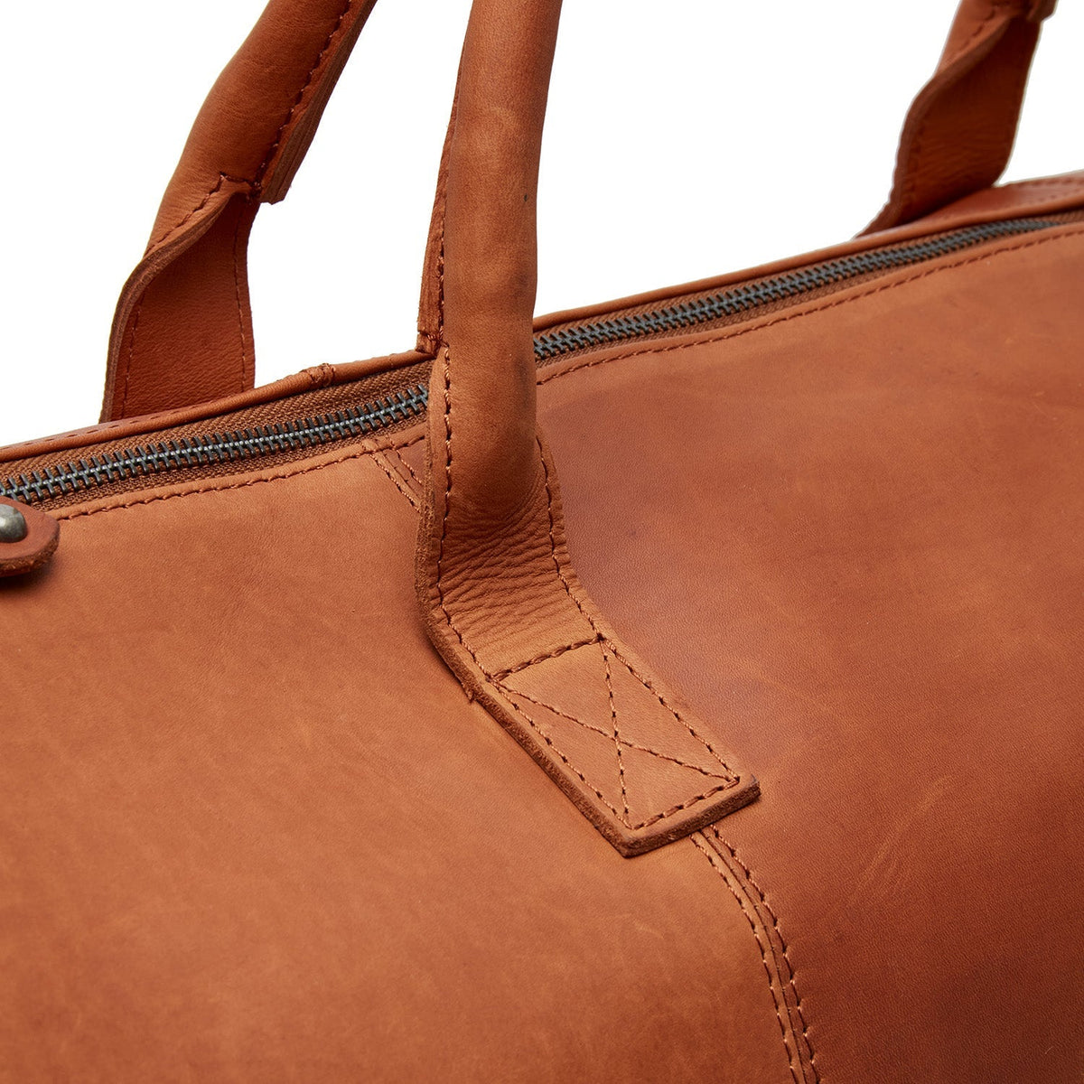 Cognac Leather Garment Bag Finlay da Donna, detail view 1
