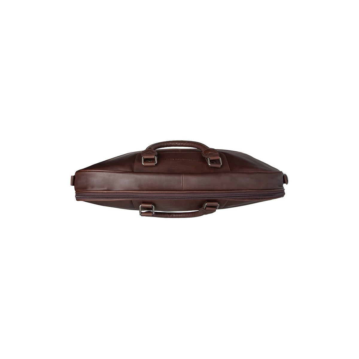 Dettaglio ravvicinato of Classic Collar &amp; Heavy-Duty Zipper Hardware on Leather Garment Bag Josh da Donna