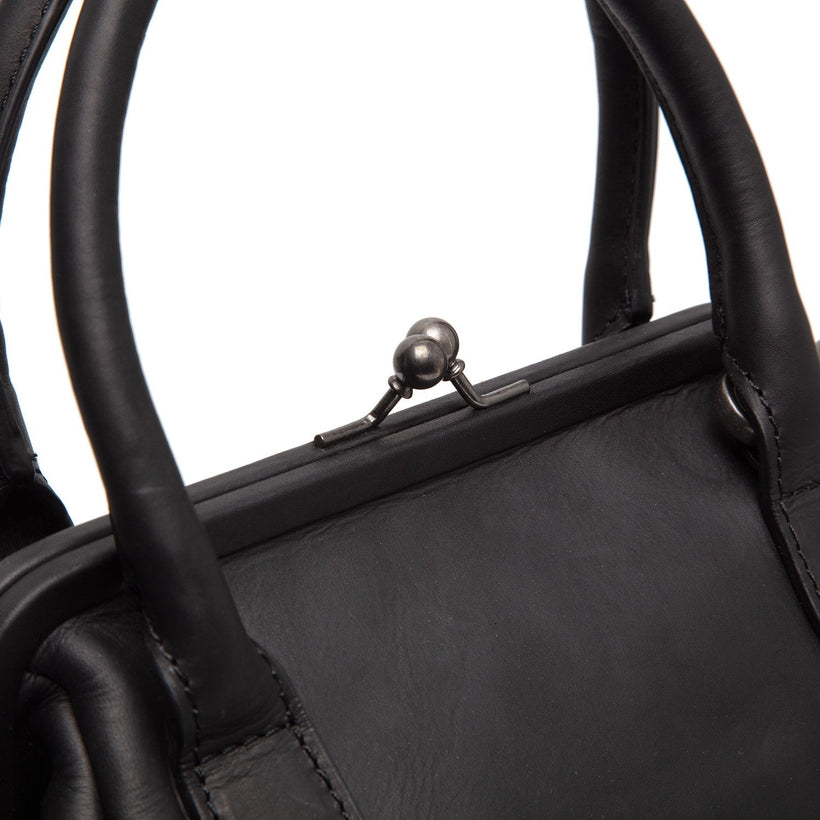 Chili Full-Grain Leather Handbag da Donna
