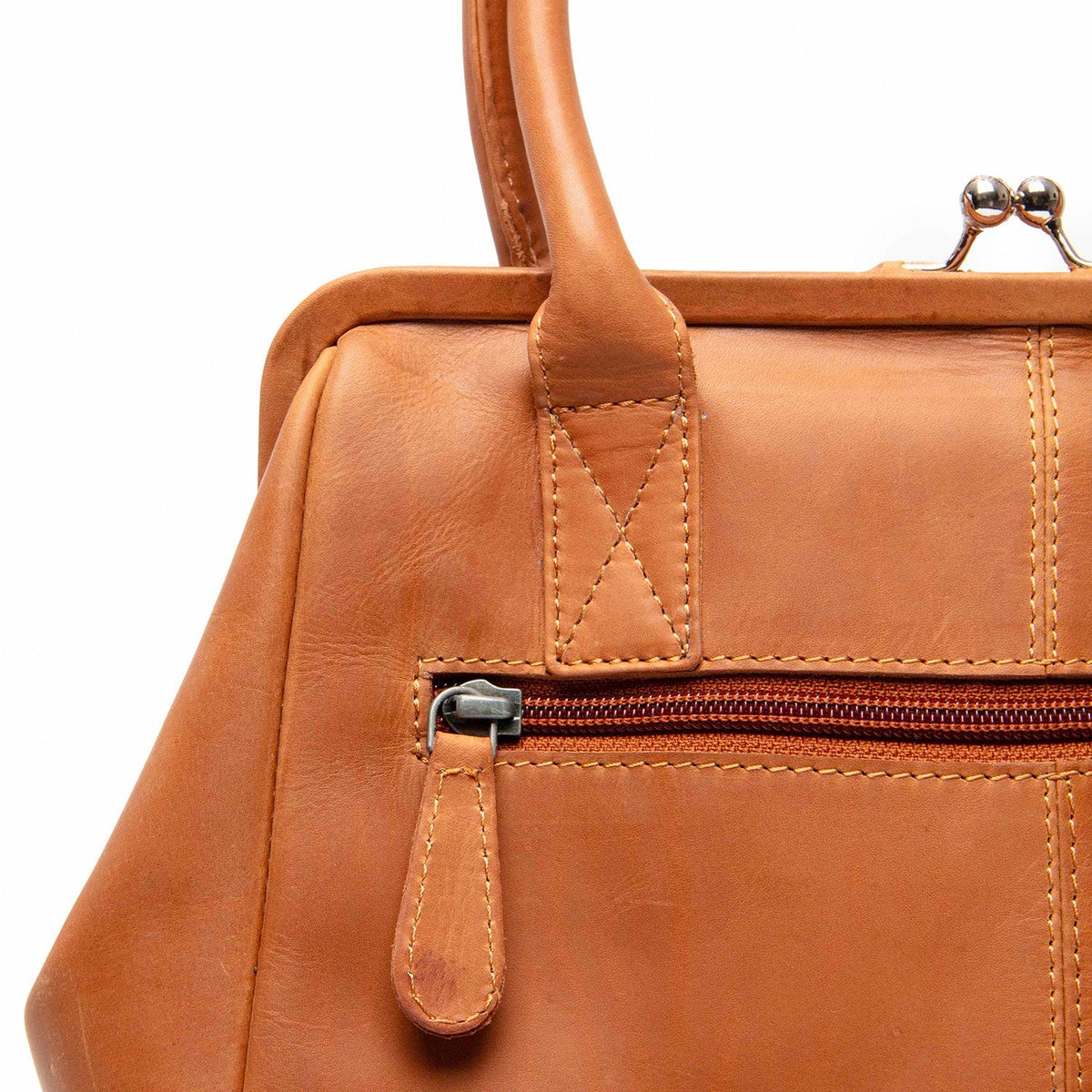 Dorin Full-Grain Leather Handbag da Donna – Vista prodotto alternativa 3