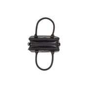 Ezra Full-Grain Leather Handbag da Donna - Lateral Side Profile View Showing Sleeve Cut &amp; Athletic Taper Fit