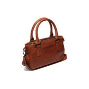 Tailored Rib Cuffs &amp; Hem Craftsmanship Construction Detail on Fenja Full-Grain Leather Handbag da Donna