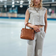 Hermosa Full-Grain Leather Handbag da Donna – Vista prodotto alternativa 3