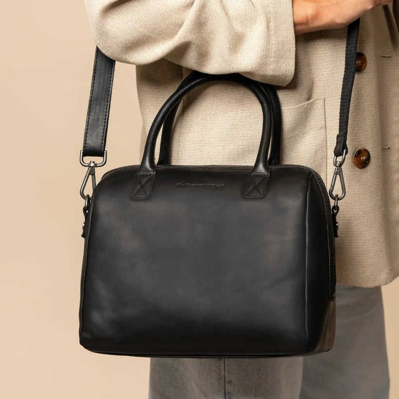Langton Full-Grain Leather Handbag da Donna