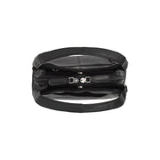 Lunera Full-Grain Leather Handbag da Donna - Lateral Side Profile View Showing Sleeve Cut &amp; Athletic Taper Fit