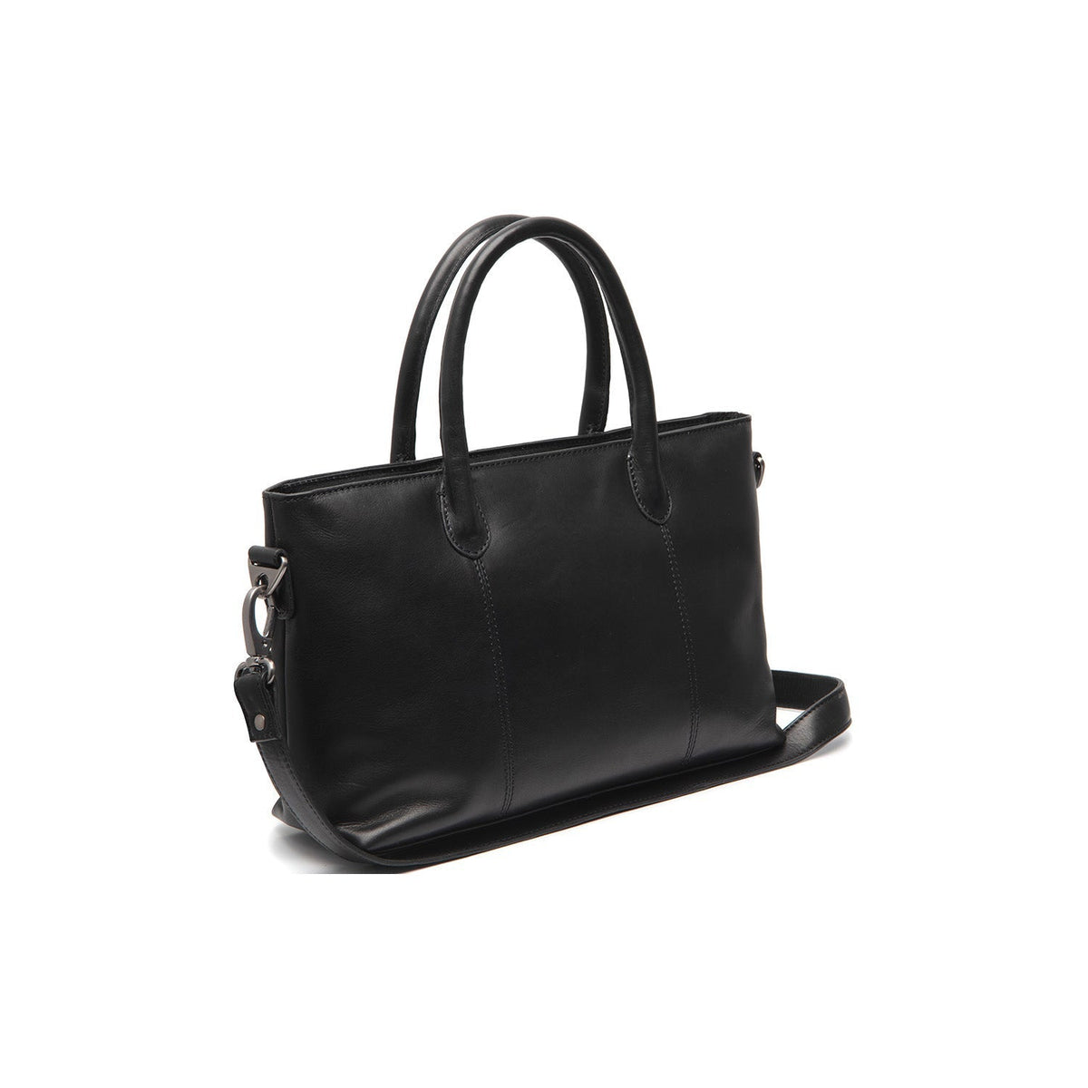 
Pergamino Borsa a mano in pelle pieno fiore in classica vera pelle pieno fiore 100% - Vista frontale e silhouette sartoriale | Acquista online