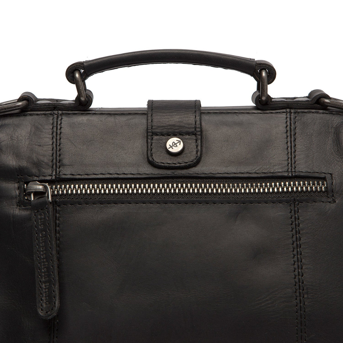 Rachael Full-Grain Leather Handbag da Donna - Lateral Side Profile View Showing Sleeve Cut &amp; Athletic Taper Fit