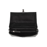Dettaglio ravvicinato of Classic Collar &amp; Heavy-Duty Zipper Hardware on Renata Full-Grain Leather Handbag da Donna