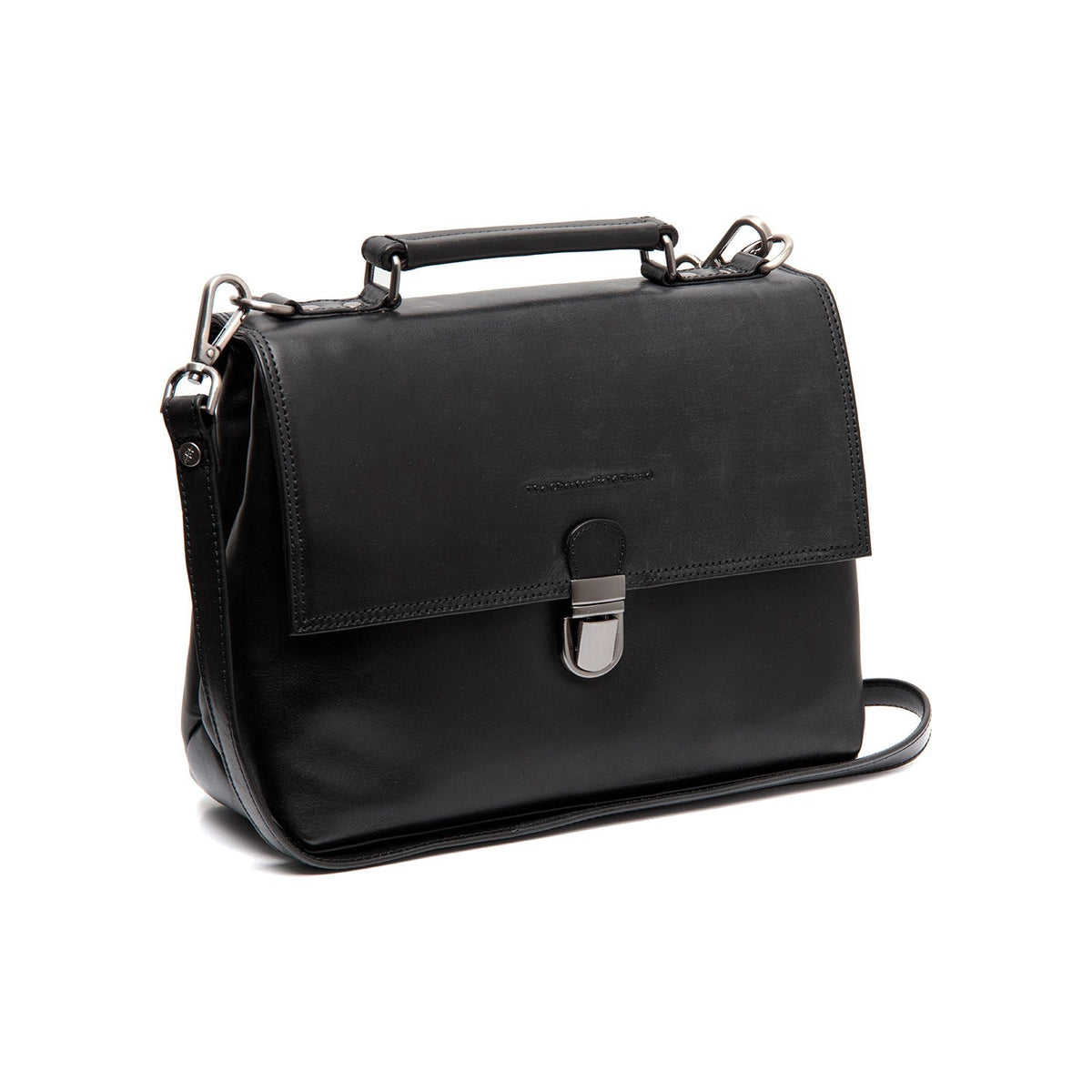 Renata Full-Grain Leather Handbag da Donna in Classic 100% Full-Grain Leather - Vista frontale e linea su misura | Acquista online