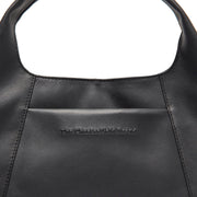 Dettaglio ravvicinato of Classic Collar &amp; Heavy-Duty Zipper Hardware on Salina Full-Grain Leather Handbag da Donna