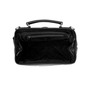 Dettaglio ravvicinato of Classic Collar &amp; Heavy-Duty Zipper Hardware on Shaun Full-Grain Leather Handbag da Donna