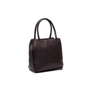 Tailored Rib Cuffs &amp; Hem Craftsmanship Construction Detail on Solvin Full-Grain Leather Handbag da Donna