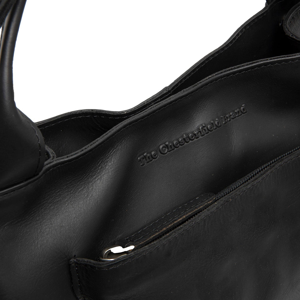 Tenara Full-Grain Leather Handbag da Donna - Lateral Side Profile View Showing Sleeve Cut &amp; Athletic Taper Fit