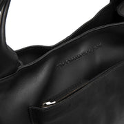Tenara Full-Grain Leather Handbag da Donna - Lateral Side Profile View Showing Sleeve Cut &amp; Athletic Taper Fit