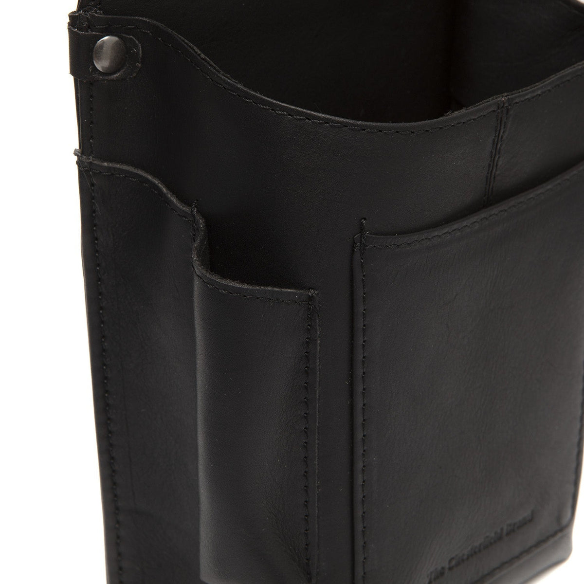 
Solid Antique Brass Hardware & Heavy-Duty Dual Zipper Detail on Taiwan Pelle Pieno Fiore Waiter Portafoglio Holster