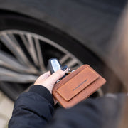 Oliver Full-Grain Leather Key Case da Donna – Vista prodotto alternativa 2