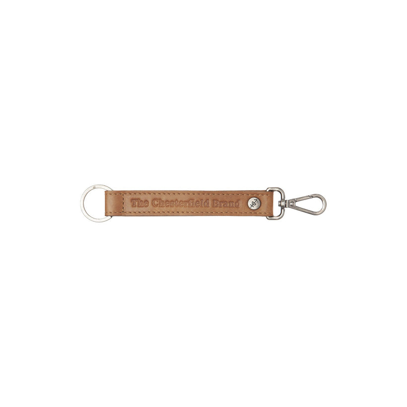 Leather Key Ring Cognac da Donna