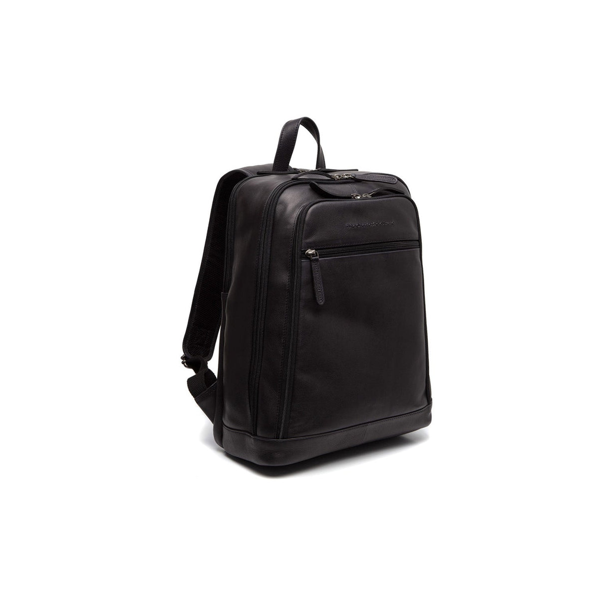 Detroit Full-Grain Leather Laptop Backpack da Donna in Classic 100% Full-Grain Leather - Full Exterior Front Profile View | Acquista online