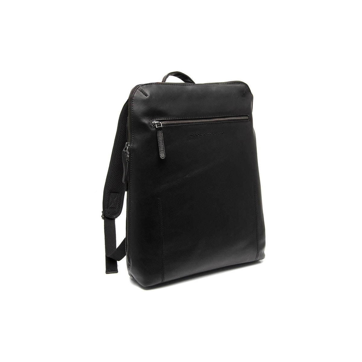 Filmore Full-Grain Leather Laptop Backpack in classica vera pelle pieno fiore 100% - Full Exterior Vista frontale e silhouette sartoriale | Acquista online