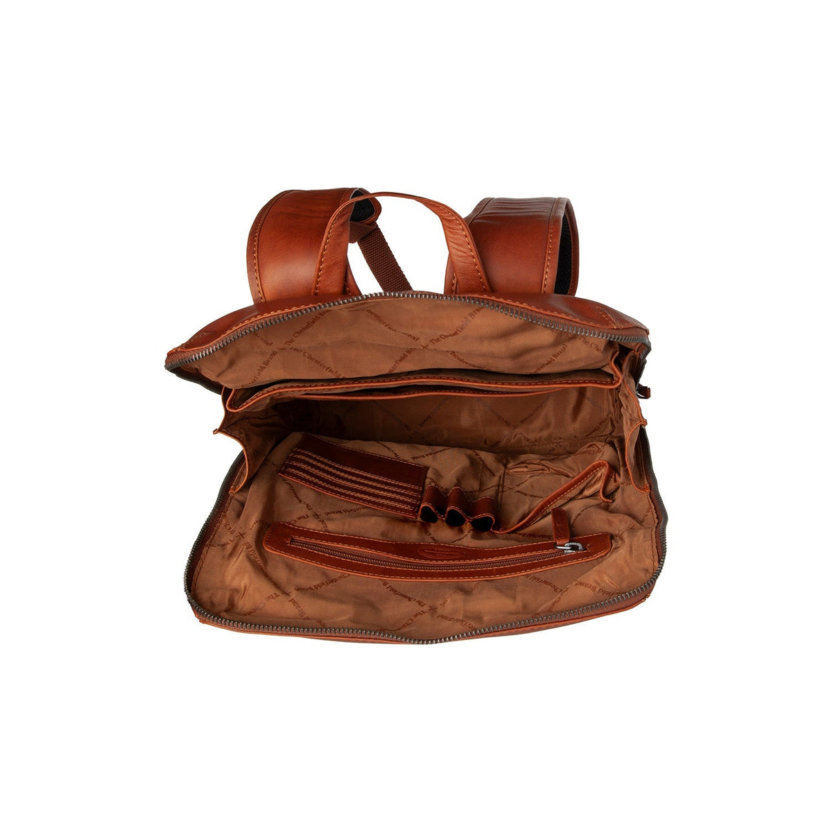 Filmore Full-Grain Leather Laptop Backpack – Vista prodotto alternativa 3