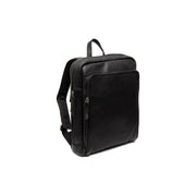 Jasper Full-Grain Leather Laptop Backpack da Donna in Classic 100% Full-Grain Leather - Full Exterior Front Profile View | Acquista online