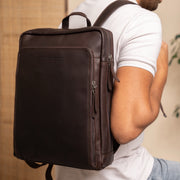 Jasper Full-Grain Leather Laptop Backpack da Donna – Vista prodotto alternativa 2