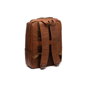 Cognac Leather Laptop Backpack Rich, detail view 8