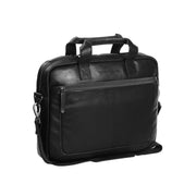 Calvi Full-Grain Leather Laptop Bag da Donna in Classic 100% Full-Grain Leather - Full Exterior Front Profile View | Acquista online