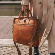 Calvi Full-Grain Leather Laptop Bag da Donna – Vista prodotto alternativa 2