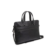 Elvas Full-Grain Leather Laptop Bag da Donna in Classic 100% Full-Grain Leather - Full Exterior Front Profile View | Acquista online