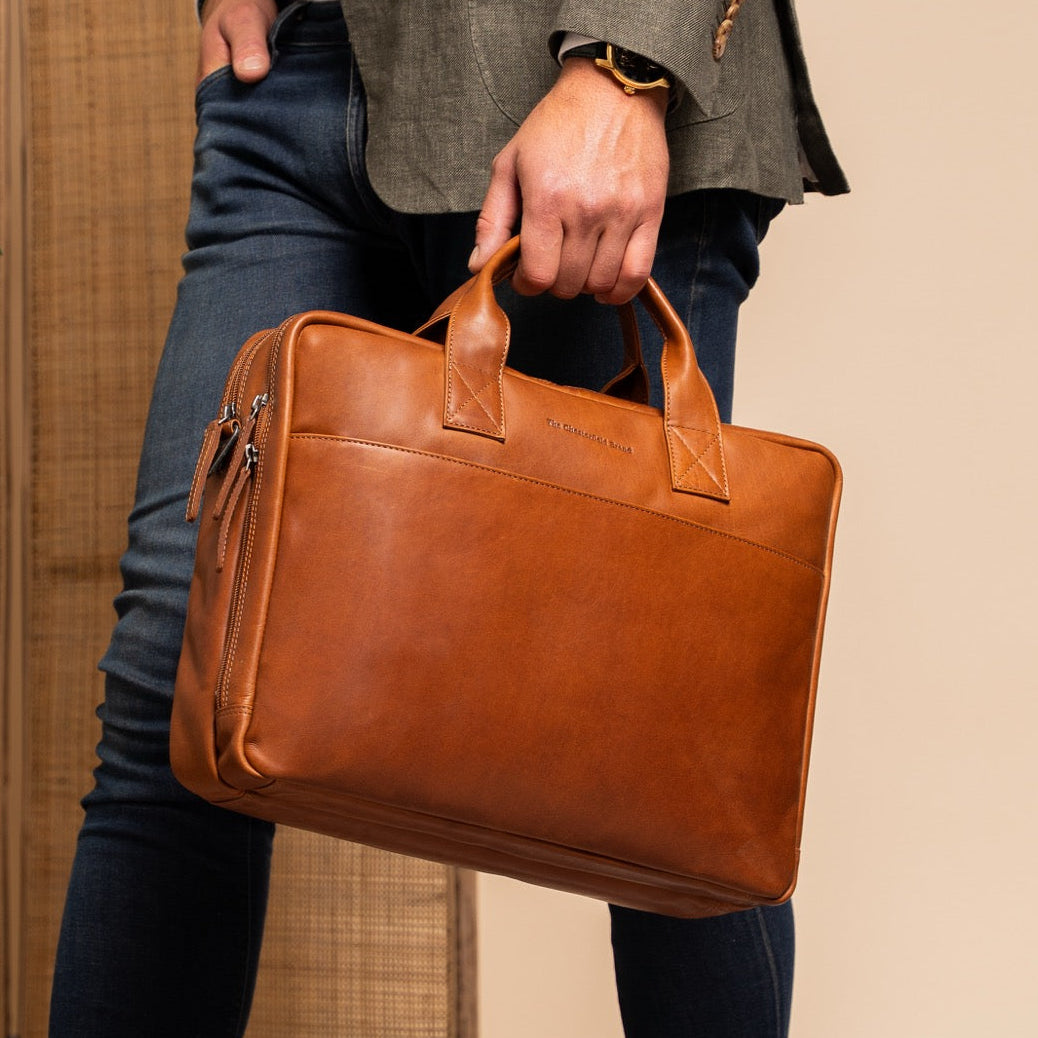 Frazer Full-Grain Leather Laptop Bag da Donna – Vista prodotto alternativa 2
