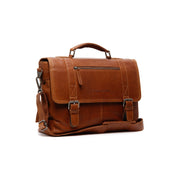 Imperia Full-Grain Leather Laptop Bag da Uomo in Classic 100% Full-Grain Leather - Full Exterior Front Profile View | Acquista online