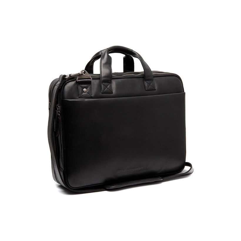 Iseo Full-Grain Leather Laptop Bag da Uomo