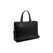 Manly Full-Grain Leather Laptop Bag da Donna in Classic 100% Full-Grain Leather - Full Exterior Front Profile View | Acquista online