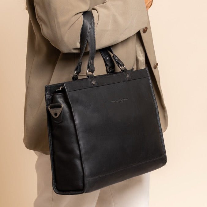 Manly Full-Grain Leather Laptop Bag da Donna