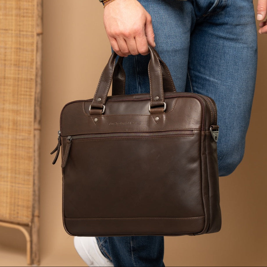 Montara Full-Grain Leather Laptop Bag da Donna – Vista prodotto alternativa 2