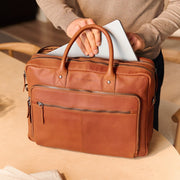 Tacama Full-Grain Leather Laptop Bag da Donna – Vista prodotto alternativa 3