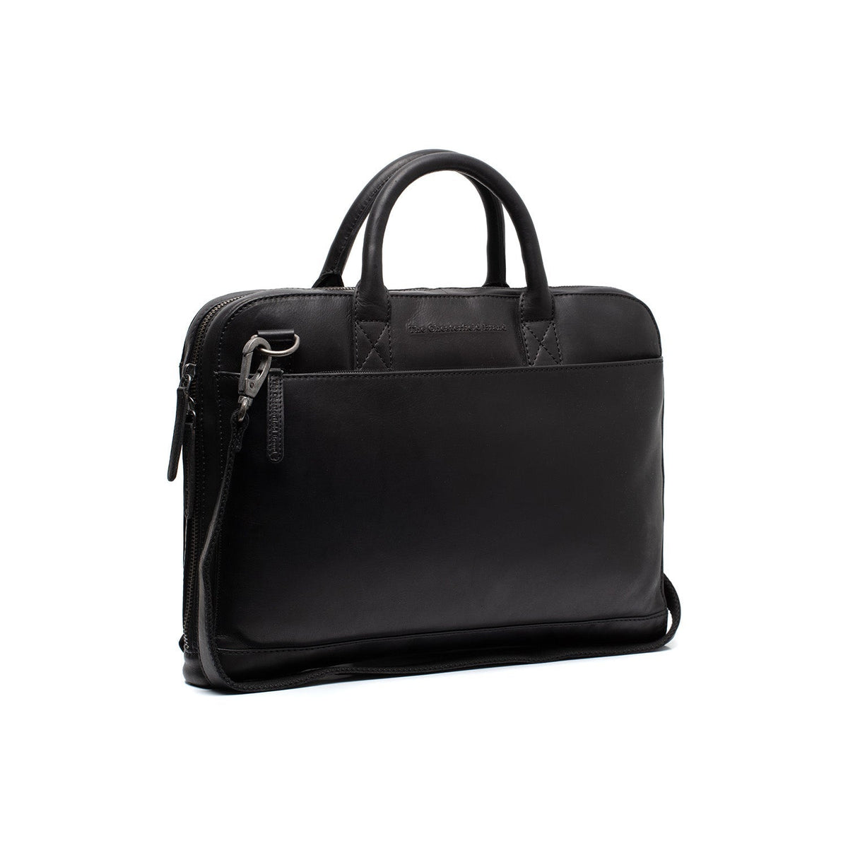 
Tilbury Borsa porta PC in pelle pieno fiore in classica vera pelle pieno fiore 100% - Full Exterior Vista frontale e silhouette sartoriale | Acquista online