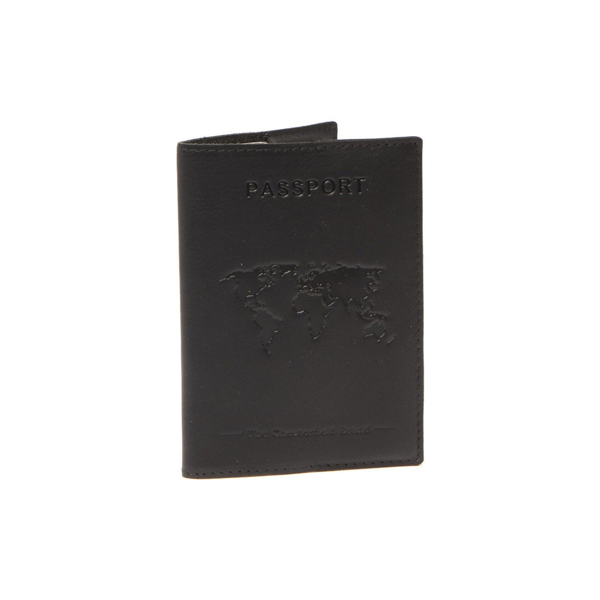 Leather Passport Case da Donna in Classic 100% Full-Grain Leather - Vista frontale e linea su misura | Acquista online