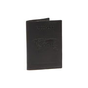 Leather Passport Case da Donna in Classic 100% Full-Grain Leather - Vista frontale e linea su misura | Acquista online