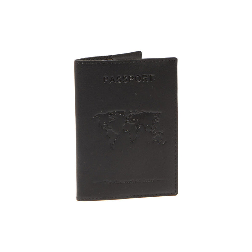 Leather Passport Case in Classic 100% Full-Grain Leather - Front Profile View & Tailored Silhouette | Buy Online