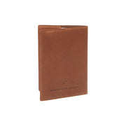 Cognac Leather Passport Case da Donna, detail view 1