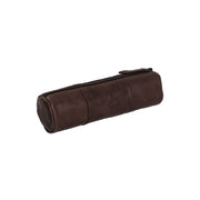 Brown Leather Pencil Case Lea da Donna, detail view 3