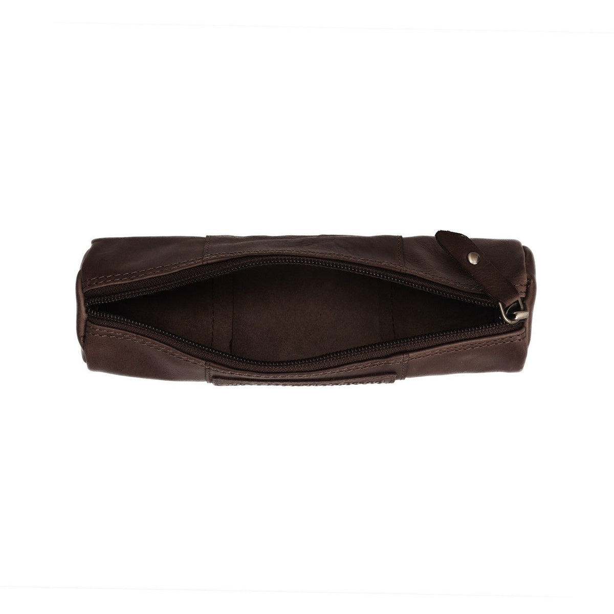 Tailored Rib Cuffs &amp; Hem Craftsmanship Construction Detail on Leather Pencil Case Lea da Donna