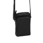 
Hamilton Pelle Pieno Fiore Phone Bag in classica vera pelle pieno fiore 100% - Vista frontale e silhouette sartoriale | Acquista online