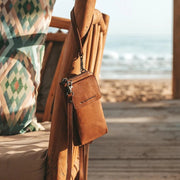 Malaga Full-Grain Leather Phone Bag da Donna – Vista prodotto alternativa 3